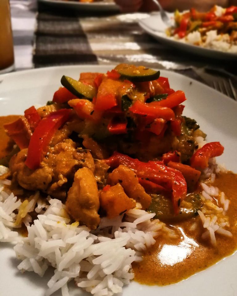 Kokosowe curry z kurczakiem