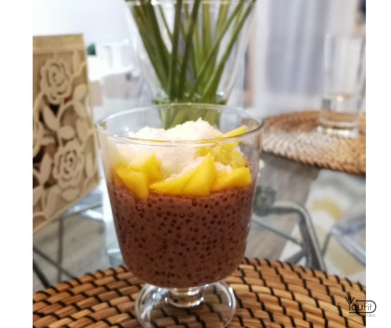 Pudding z tapioki z mango