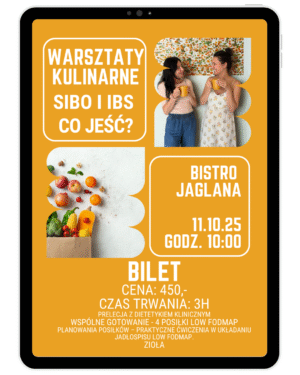 BILET NA WARSZTATY KULINARNE- SIBO I IBS CO JEŚĆ?